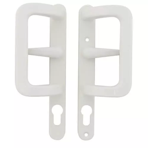 Upvc Sliding Patio Door Handle White 92mm Centres 154mm Bolt Fixings (700191)