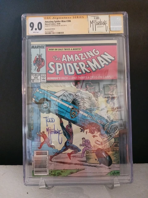 Amazing Spider-Man #306 Signed Todd McFarlane CGC 9.0
