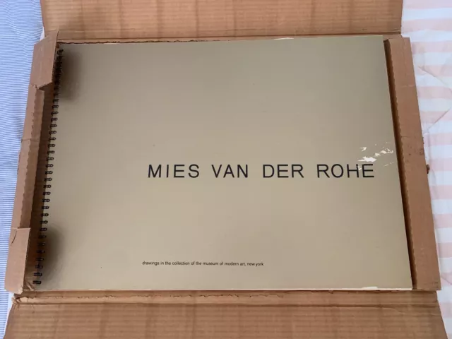 Mies Van Der Rohe Portfolio of drawings from MoMA (c. 1969) First edition book
