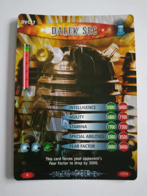 Doctor Who BATTLES IN TIME DALEKS VS CYBERMEN RARE DVC17 DALEK SEC Card