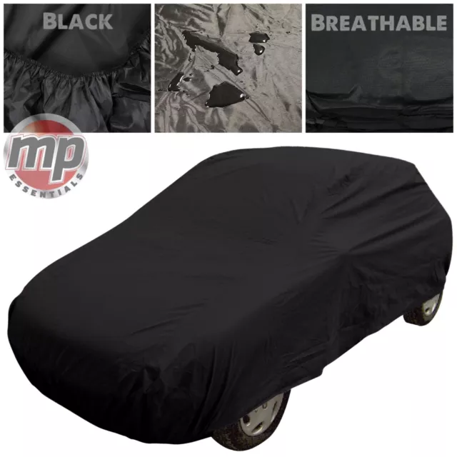 Black Indoor Outdoor UV Rain Ice Breathable Full Car Cover for Seat Ibiza & Leon