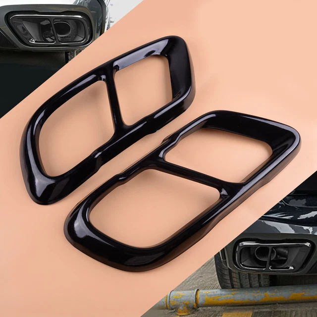 2pcs Stainless Steel Exhaust Pipe Tip Tail Muffler Cover Fit For BMW X5 G05 X7
