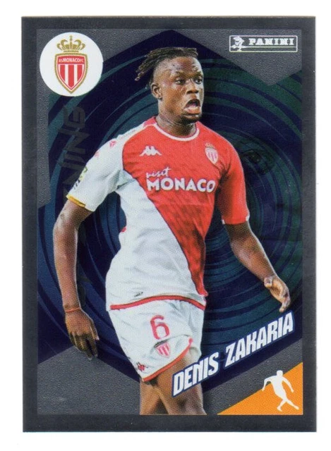Carte Panini Denis Zakaria – Score Ligue 1 2023-2024, Numérotée 47/50, Blue Disco
