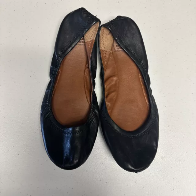 Lucky Brand Ballet Flats Shoes Black Slip On Womens 8.5 8-1/2