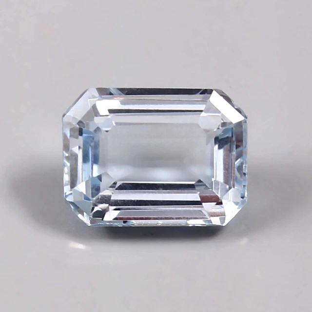 AAA Natural Flawless Santa Maria Aquamarine Loose Radiant Cut Gemstone 4.40 CT