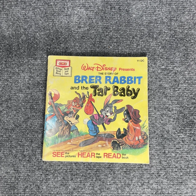 VINTAGE WALT DISNEY Storyteller Brer Rabbit Tar Baby See Hear Read No ...