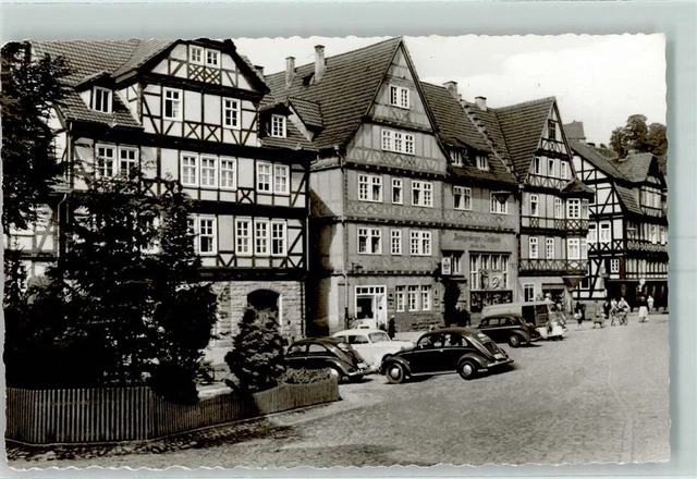 10427073 - 3509 Spangenberg Marktplatz Fachwerkhaeuser VW-Kaefer