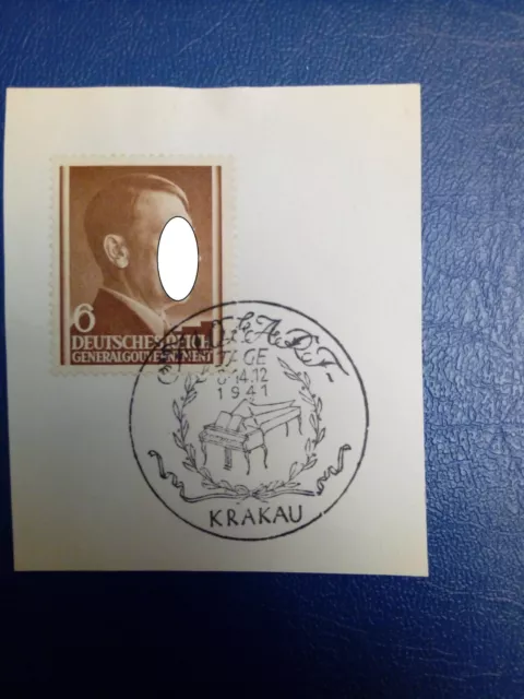 GG 1941 Mi 72 mit Sonderstempel "Mozart"