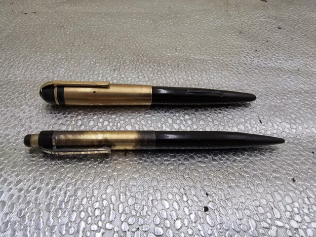 VINTAGE EVERSHARP SKYLINE FOUNTAIN PEN/Pencil1/10 14K Y.G.F LEV-Fil 14K GOLD NIB