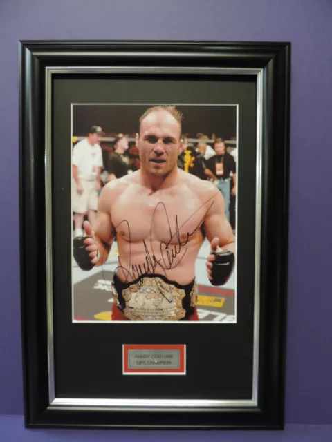 Randy Couture Ufc Champion Legend Signed Framed Photo