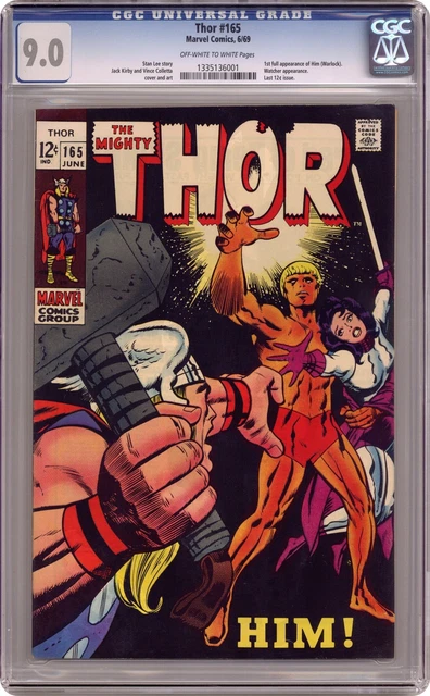 Thor #165 CGC 9.0 1969 1335136001 1st full app. Adam Warlock