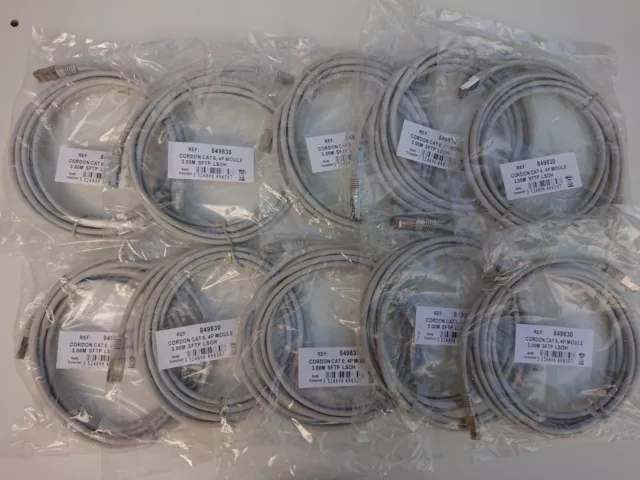 Câble Réseau RJ45 Ethernet - 3m - blindé - cat 6 - PS4 XBOX Switch - Moulé