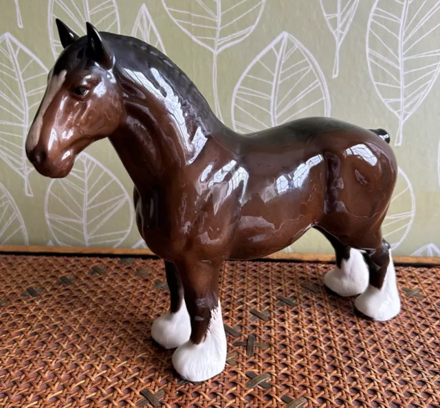 Beswick pottery, Burnham Beauty Shire Horse 2309, early 1970s version, large