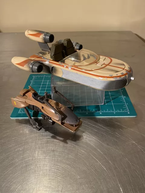 Vehículo Landspeeder Hasbro Star Wars Power Of The Force 1995 de colección Plus leer