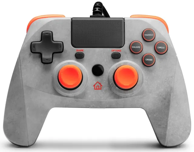 snakebyte GAMEPAD 4S - gray/orange - Con (Sony Playstation 4 Sony Playstation 3)