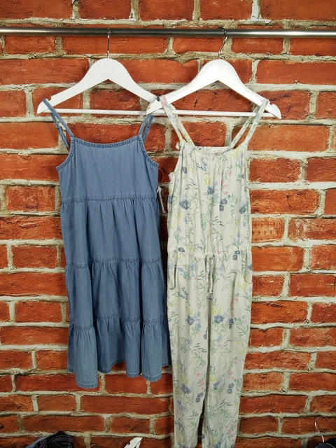 Girls Bundle Age 5-6 Years H&M Nutmeg Playsuit Jumpsuit Denim Dress Kids 116Cm