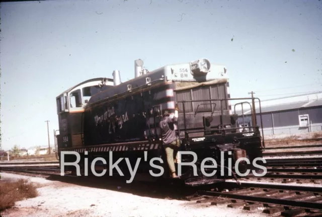 Duplicate Slide BN 564 EMD NW2 Burlington Northern Denver CO 1970