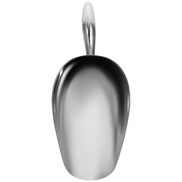 Pala de comida cuchara de especias pala de palomitas de maíz Silver acero inoxidable