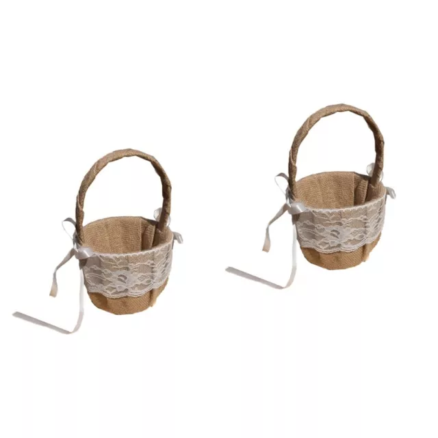 Paquete de 2 cesta colgante de pared cesta de flores cesta de almacenamiento cesta de estantería niña de las flores