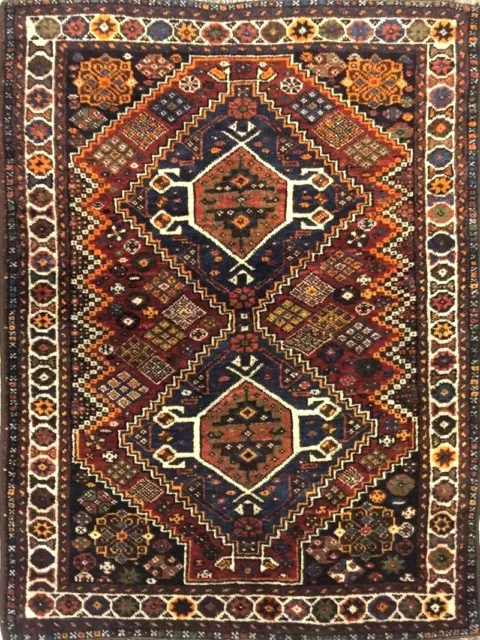 Tappeto Qashqai shiraz antico persiano 157x106 CM