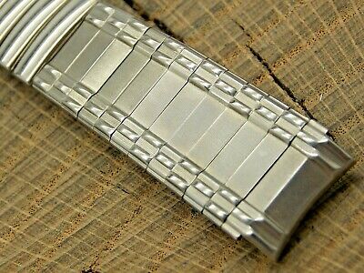 Flex Vintage Flex-On NOS non-Utilisée Acier Inoxydable Expansion 16mm-19mm Watch Band 