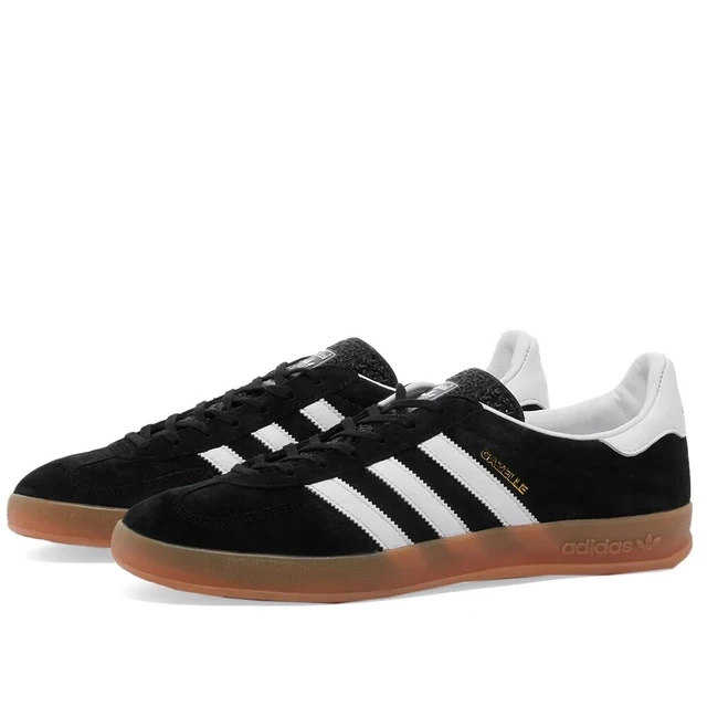 SUOLA ADIDAS ORIGINALS Gazelle indoor nera bianca gomma marrone UK