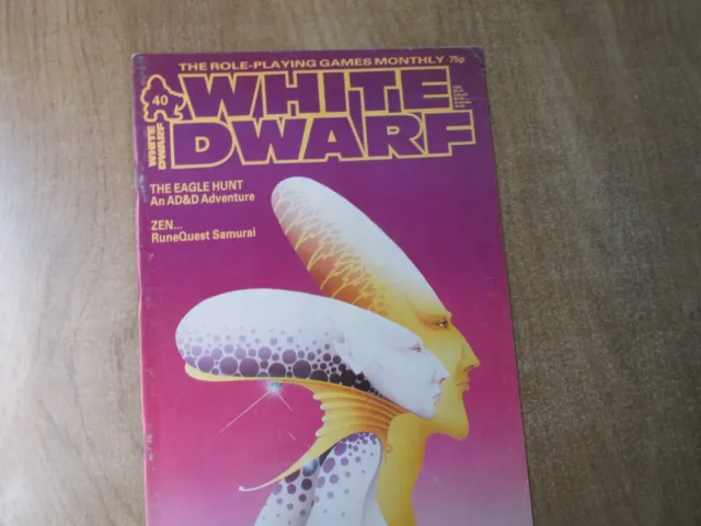 White Dwarf Mag Magazine Rpg Vgc Tsr Merp Gurp Ad&D Dungeon Dragon Gdw Issue 40