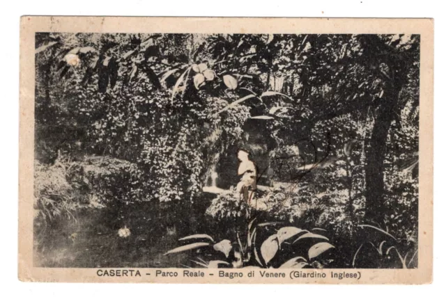 Cartolina  Caserta  Parco  Reale  Bagno Di Venere   Viaggiata  1933