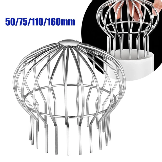 1PC Balcone Scarico Tetto Floor Drain Cover Pioggia Tubo Cappello Foglia Guard