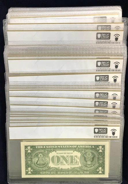 1957 $1 Silver Certificate Fr. 1619 Block U/A PCGS Graded Gem UNC 66 PPQ 2