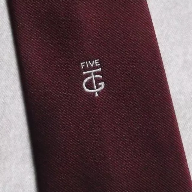 Tie Necktie Mens Vintage Crested Club Association Society