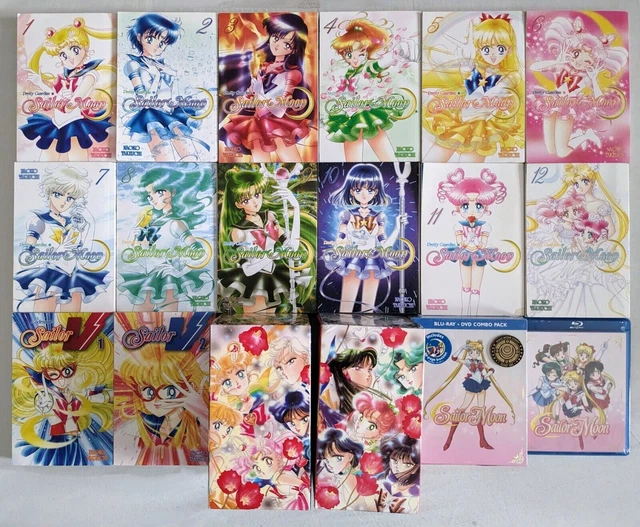 Sailor Moon Vol 1-12 Box Set Codename Sailor V Manga & Season 1 Anime BluRay DVD