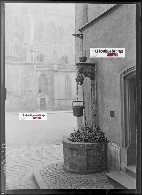 Plaque De Verre Photo Ancienne - Barcelone église - Négatif Noir Et Blanc 9x12 Cm - Original France 1900-1939