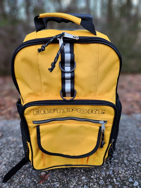 Eastport Rolling Travel Backpack with Extendable Handle and Cosmetic Bag