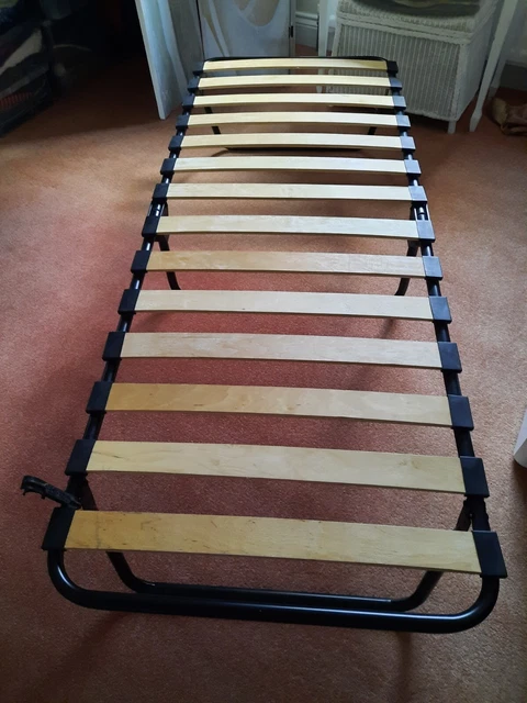 JAY-BE-SINGLE-FOLDING WOODEN SLATS /Metal Bed Base - Frame £24.99