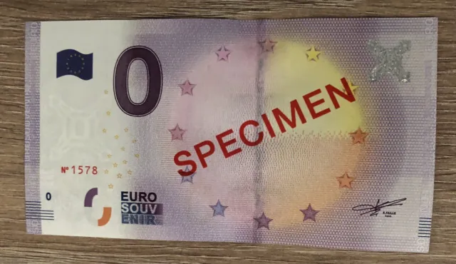 Billet Touristique 0€ Euro Souvenir 2016 Spécimen