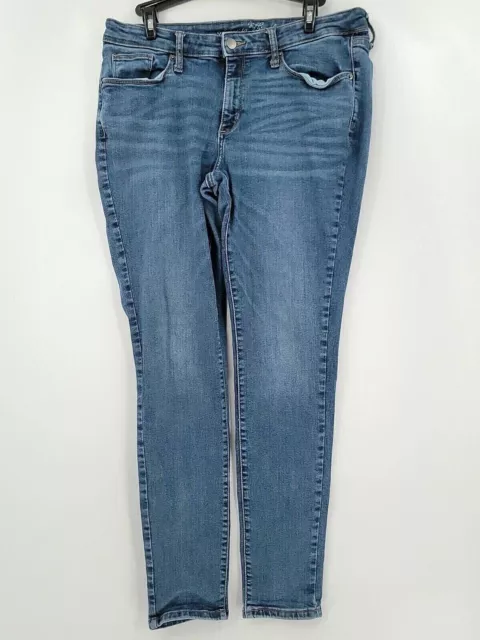 Universal Thread Jeans Womens Adult Size 12 31R 32x29 Blue Denim Skinny Mid Rise