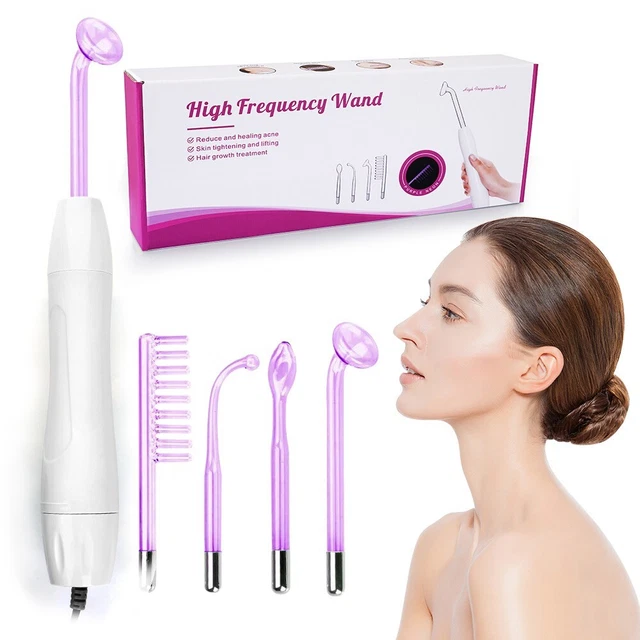 Portable Skin Care Acne Purple Ray Facial With 4 Wand Electronicy Homeuse