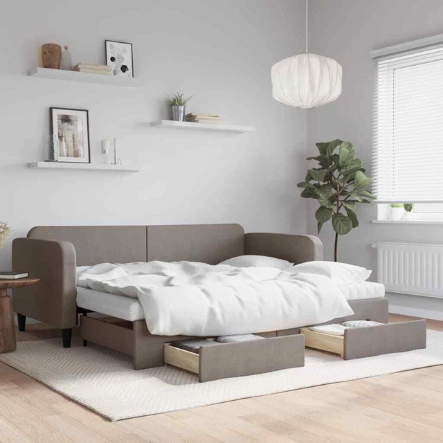 Divano letto per bambini - 90 x 200 cm - con letto estraibile 90 x 190 cm + contenitore + USB