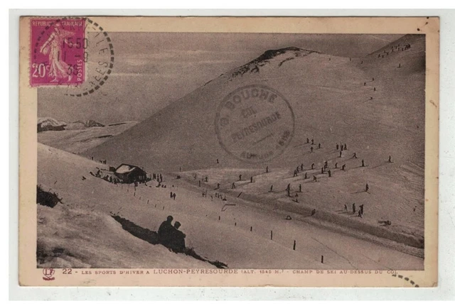 31 Luchon Peyresourde #20496 Field Of Ski Skiers Station