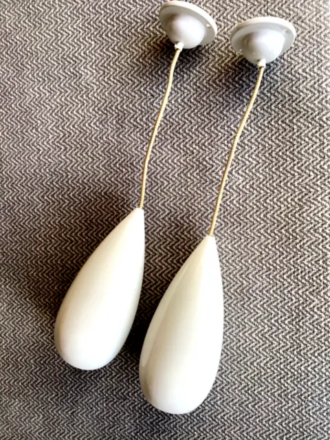 Original BTC pendant lights pair handmade uk bone china larger size quality