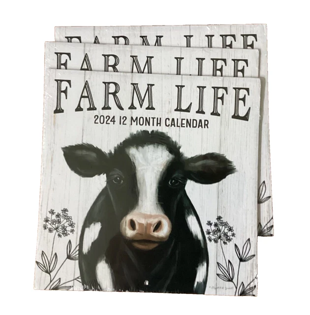 DOLLAR TREE 2024 Farm Life (3) Calendars 12.00 PicClick