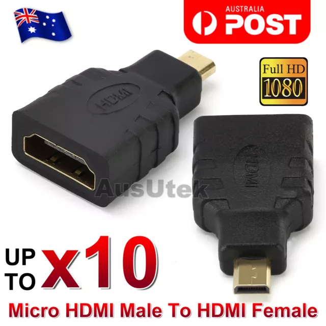 Micro HDMI Male To HDMI Female Adapter Converter Connector For Tablet PC TV