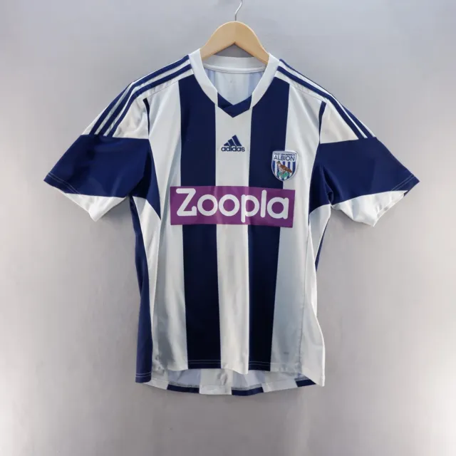 WEST BROMWICH ALBION FC Football Shirt Medium White 2013/14 Home Jersey Adult*