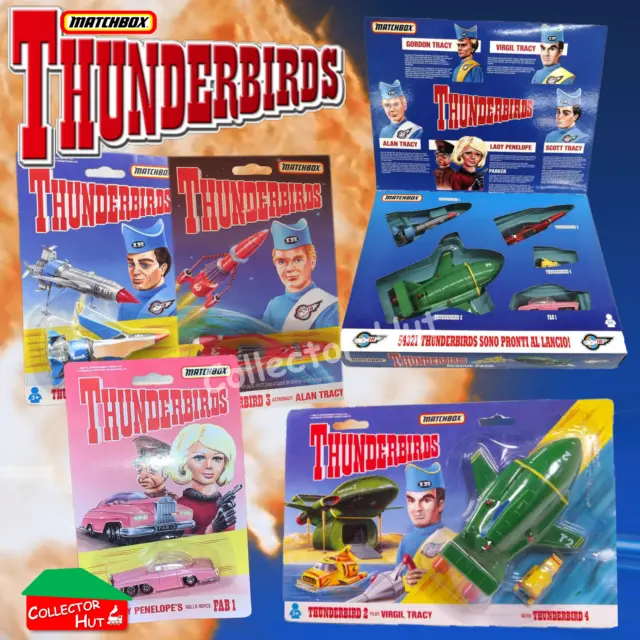 Gerry Anderson Thunderbirds Matchbox Die Cast Pullback Models & Figurines SEALED 2