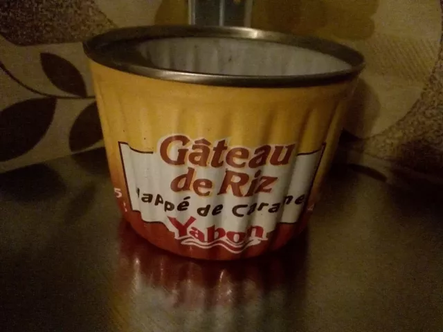 Ancienne Boîte gâteau de riz yabon ,  conserve - vintage 1990 / Vide