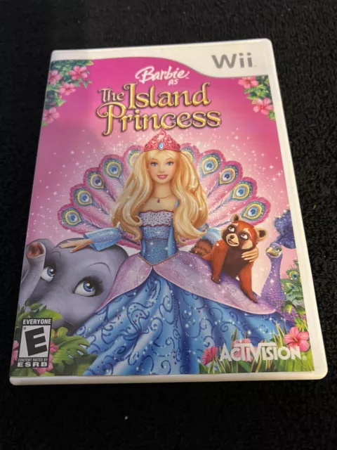 Barbie: Island Princess - Nintendo Wii Nintendo Wii CASE & DISC