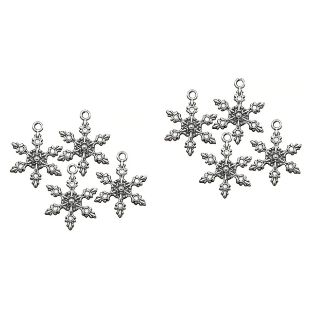 60 pcs DIY snowflake pendant Hängen Anhänger Charming Zarte Hnaging Decor Für We 3
