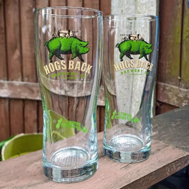 2 SCHWEINE ZURÜCK Brauerei Pint Gläser Bar Pub Bier Ale Mancave UKCA markiert BRANDNEU