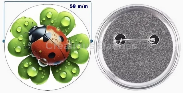 Badge épingle Dragon Ball 50 Mm – Boule Numéro 6 – Neuf Sans Emballage – Aluminium – Collection Anime